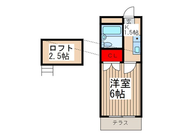 ブルーウェイブⅠ番館の物件間取画像